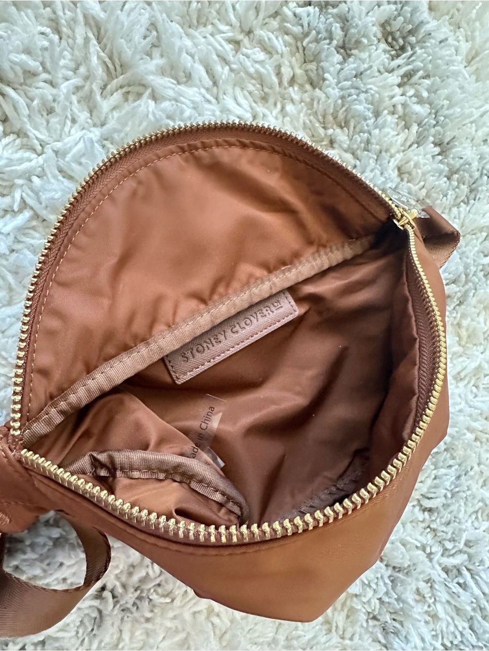 Stoney Clover lane classic Fanny pack brown belt bag - Picture 6 of 6